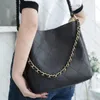 Leather Hobo handbag Designer bag Chain Shoulder bag Woman tote hobo bag Underarm beach bag luxury Shopping bags Classic sheepskin handbag