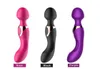 Massageador de corpo inteiro MASSAGEM DO SILICONE 10 velocidades USB Big Pood Powert Magic Massaging Stick Vibradores para as costas do pescoço Sport 7445465