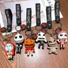 Christmas Eve Horror Halloween keychain Pumpkin Man skeleton cartoon figure car key party gift pendant