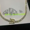 Colliers pendants 3 mm 4 mm 5 mm 6 mm Moissanite 10k Bracelet de tennis en or massif