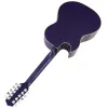 Guitare haut guitare acoustique électrique brillant 10 étages folk guitare sharpe angle conception de flamme maple top avec eq