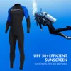 Roupa de mergulho para homens mergulhando roupas nylonspandex protetor solar snorkeling snorkeling swimsuits meteiras quentes de merda de banho de banho completo 240407
