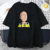 T-shirt femminile Anime One Punch Hero Saitama Oppi Women T-shirt 2023 Nuova estate Plus Size Shirt a maniche corte Trota di alta qualità Teesl2403