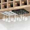 Kitchen Storage 1PCS Under Cabinet Free Punching Holder Wine Glass Rack Multi-function Classification Stemware Cup Hanging