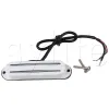 Cables White 4 Wire Magnetic Dual Rail Pickup Humbucker Electric Guitar Neck Pickup