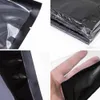 Bezi Çantaları 100pcs/Lot Siyah Naylon Açık Üst Vakum Isı Sızdırmazlık Gıda Paketi Çantası Gözyaşı Notch One Side Net Depolama Çantası L410