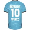 23 24 Bayer 04 Leverkusen Soccer Jerseys Wirtz Boniface Hincapie Hofmann Frimpong Tapsoba Schick Palacios Grimaldo Home Away 3 -й 2023 2024 Мужчины футбольные рубашки