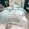 Bedding Sets Cotton Luxury Bed Linens Silk Comforter Set King Sze Sheet KL01#