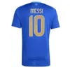 2024 Argentinas Soccer Jerseys 3 Star Messis Fans Joueur Version Enzo Mac Allister Dybala Di Maria Martinez de Paul Maradona Child Kids Football Shirt