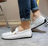 Designer Wedding Crocodile Men Dress Party Casual Shoes Genuine Leather Fashion Letter Buckle Spring Comfort Flats Leisu 8108