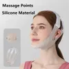 Silikon Face Slimming Bandage V Line Shaper Chin Cheek Lyft upp bältet Lyft Rem ansiktsmassager Skinvård Beauty 240415