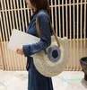 Shoulder Bags Straw Woven Women Summer Holiday Beach Bag Rattan Handmade Travel Big Totes Large Capacity Underarm