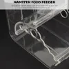 Andra fågelförsörjningar akryl hamster matare ekorre vattenmaskin dispenser för hem litet husdjur
