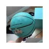 Balls Spalding Merch Basketball Edizione commemorativa PU Game Girl Dimensione 7 con scatola di consegna di caduta all'aperto interno Sport all'aperto Athlet Oty1k