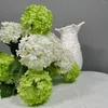 Decorative Flowers Artificial Hydrangea For Home Living Room Dining Table Wedding Decoration. High-quality Fake Plants At An Affordable