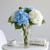 Fleurs décoratives Hortensia artificiel Natural Real Touch for Home Party Outdoor Wedding Bridal Bouquet Fake Flower Decor Christmas