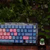 Tillbehör IDOBAO PBT KeyCaps XDA Key Cap Blue Pink KeyCap för MX Switches Mechanical Keyboard KeyCaps Custom Plant Keyboard Caps