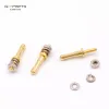 Cables 24K Gold Plated Brass Turrets Posts Terminals Lugs Bolts For Hifi Audio Guitar AMP DIY