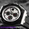 AP запястье Watch Montre Royal Oak Offshore 26400 Диаметры 44 мм белый фон черный хромоток