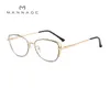 Lunettes de soleil verres d'œil de chat uniques Femmes Metal Eyeglass Frames Femelle Clear Lens Optical Oculos Gafas 20211407569