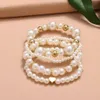 New Love Pearl Bracelet, Small and Elegant Women's 4-piece Set, Handicrafts