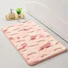 Carpets Cow Imprimer des tapis de salle de bain épais décortiqué la microfibre doux décor