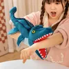 Peluga di peluche di peluche giocattoli per le dita del burattino kawaii bambole educative giocattoli per bambini dranosaur dragone regalo 240328