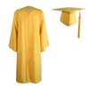 Clothing Sets 2024 Doctoral Degree Dress Black Graduation Unisex Adult Pastor Robe Church Judge Costume School Uniform