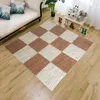 Mattor 30 30 cm träkornpussel Mat Baby Eva Foam Interlock Tiles Crawling Carpet Kids Game Bedroom vardagsrum mjukt golv 16 st