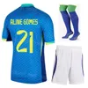 24-25 Piłka nożna Brasil 8 Lucas Paqueta Jersey Copa America 25 Lucas Beraldo 14 Fabrilo Bruno 9 Gabriel Jesus 15 Joao Gomes Football Kits Mieszkań