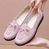 Casual Shoes Soft Ballet Lightweight Women Flat Bottom Ladies Loafers Slip On Hollow Zapatos Para Mujeres