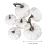 Decorative Flowers 6PCS Artificial Pumpkins White Pumpkin For DIY Craft Thanksgiving Fall Harvest Party Decoration