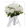 Decorative Flowers Artificial Flower Fade-resistant Romantic Realistic Simulation Champagne Roses For DIY Home Weddings Decor