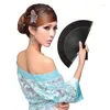 Decorative Figurines Folding Fans Handheld Vintage Style Fan Silk Cloth With Bamboo Frames For Dancing Cosplay Wedding