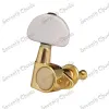 Cables A Set 3R3L Sealedgear White Pearl Button GRO Style Guitar Tuning Pegs Machine Heads Gold