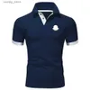 Polos męski popularna designerka koszula polo suma męskie koszule printlettera luksusowe męskie koszulę polo tee tee w stylu england koszule man tops azjatyckie rozmiar S-xxxl l49