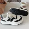 Casual Shoes Spring Thick-Soled White For Women Höjd-ökande mångsidig sport Leisure Patchwork Low Top Sport Sneakers