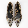 Buty swobodne 2024 Kobiety Leopard Flat Chick Bluckle Animal Druku