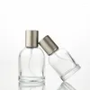 Storage Bottles YUXI Bayonet Perfume Glass Bottle 30ml 50ml Transparent Empty Laboratory Spray Anodized Cover