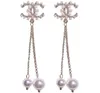 2020hög av hög kvalitet modedesigner smycken örhängen kvinnor bröllop örhängen vita pärla stora örhängen blomma örhänge1696322