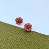 KS märke lyxig söt blomma designer örhängen för kvinnor flickor trevlig charm kristall diamant cz zirkon söt retro 18k guldörhänge örhängen öronringar smycken gåva