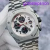 Функциональные AP Forist Watch Royal Oak Series серия 26170 -й стальной ремень Черные глаза Автоматические механические часы Мужские 42 мм