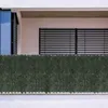 Dekorative Blumen künstlicher Efeuzaun -Screening Privatsphäre Hedge Panel Grün Faux für Home Balkon Dekoration