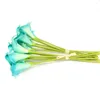 Decorative Flowers 20 Pcs High Simulation Artificial Wedding Bouquet Calla Lily Arrangement