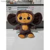 Bambole peluche Cheburashka giocattolo peluche Big Eyes Monkey With Clothes Bambola Russia Anime Baby Kid Sleep Tolle Toys per bambini Y240415