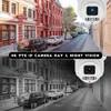 8MP Outdoor 4K IP PO PTZ Dome Camera met 5x optische zoom, Pan/Tilt, Two -Way Talk, SD -kaartsleuf, 100ft IR Night Vision - Human/Vehicle Detection