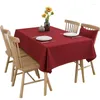 Tela de mesa 2024 algodón rojo y lino rectangular