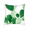 Kissen einfache tropische Pflanzen Nordische Cartoon Deckung Dekorative Abdeckung für Sofa luxuriöser Heimatquadrat süß E1714