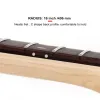 Guitar 21 Fret Yellow Gloss Maple Guitar Neck Left hand Maple Fingerboard with Black Dot for ST FD Electric Guitar Replacement