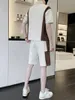 Studi da uomo Summer Set Sump Abita rapida Cashwork Casual Patchwork Shorts Shorts Elastic Cleuser Fashion 2 pezzi Set W124